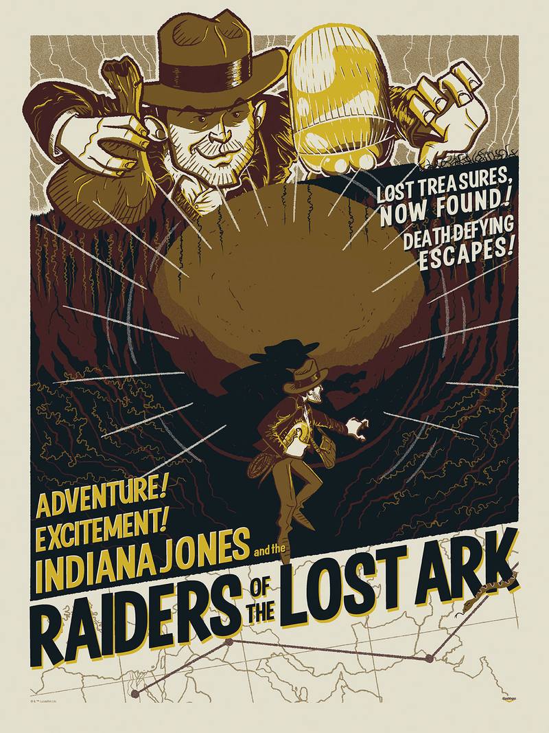 Illustration for article titled This Raiders of the Lost Ark Poster Has a True Sense of Adventure